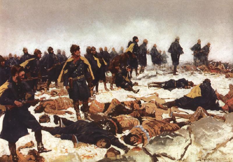 Frederic Remington Battle of war bonnet creek oil painting image